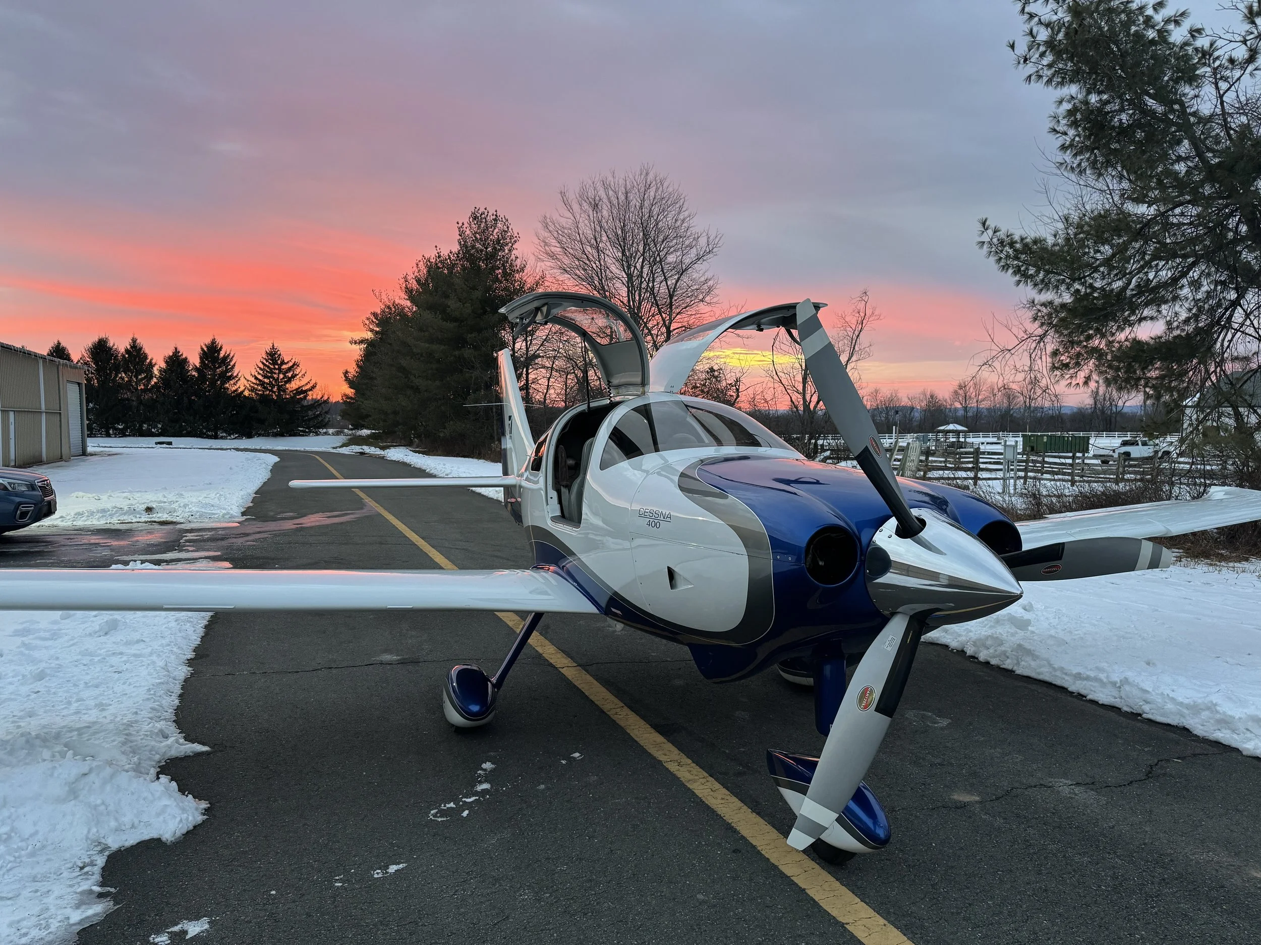 Columbia 400 at sunset