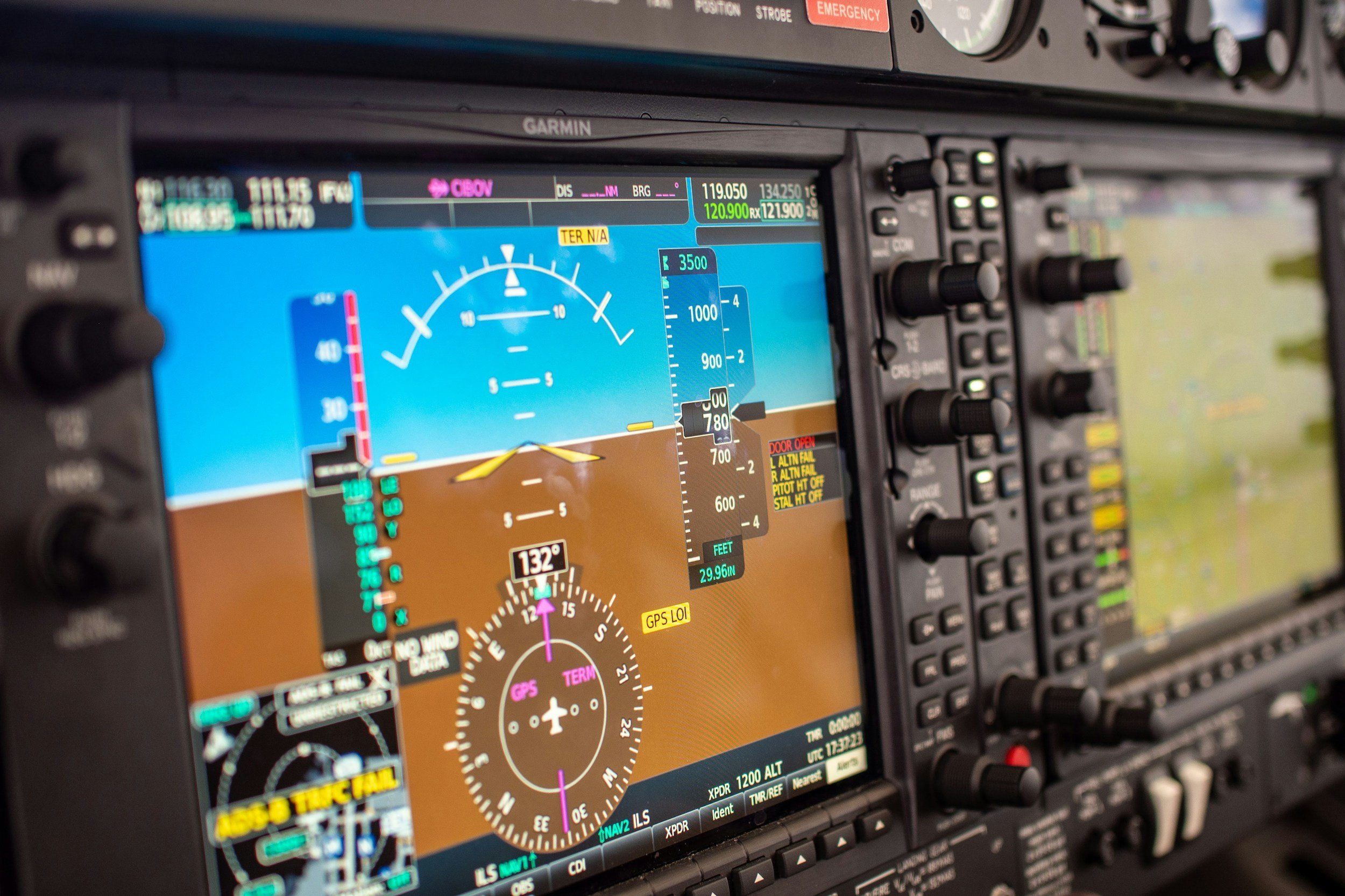 G1000 flight simulator panel