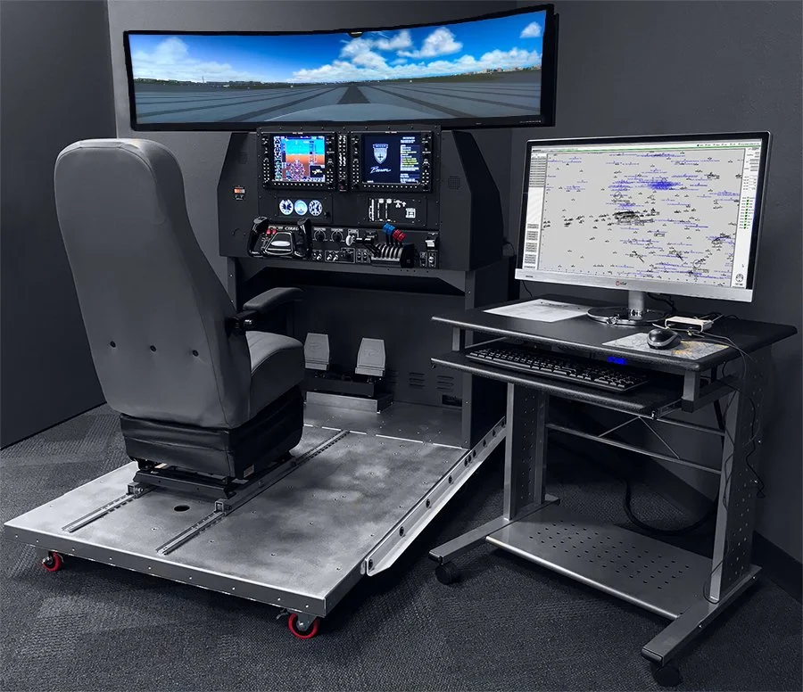 Flight simulator panel